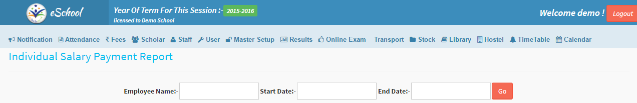 Individual Salary Payment Report