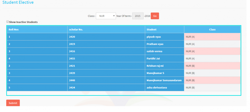 student elective